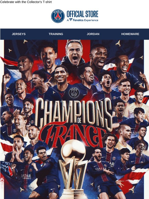 The Champions of France! 🏆