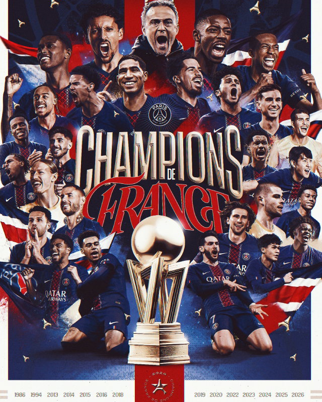 CHAMPIONS DE FRANCE !