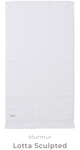 Murmur Lotta Sculpted Towels in White