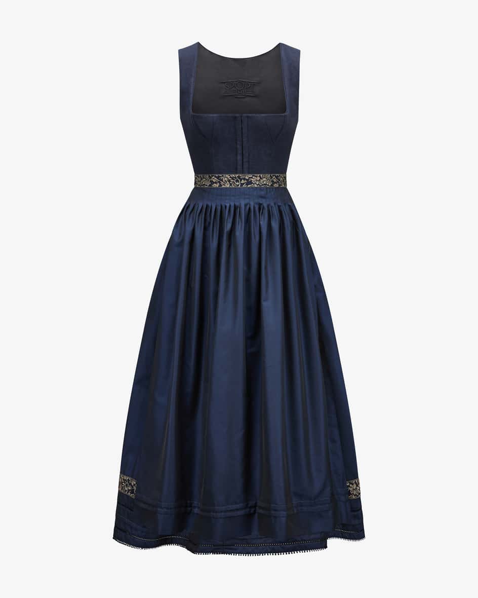 Leinendirndl lang mit Schürze 