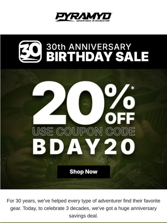 This is Huge: 20% Off.