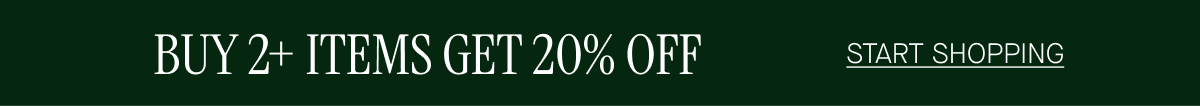 BUY 2+ ITEMS GET 20% OFF