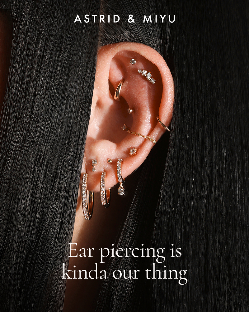 Ear piercing is kinda our thing