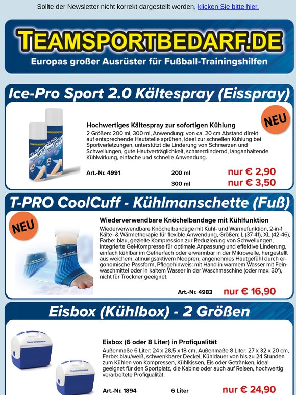 NEU: Ice-Pro Sport 2.0 Kältespray (Eisspray) ab 2,90 €