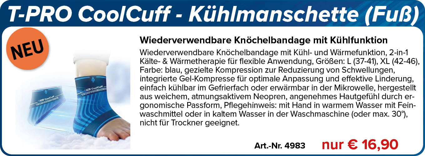 NEU! T-PRO CoolCuff - Kühlmanschette (Fuß)