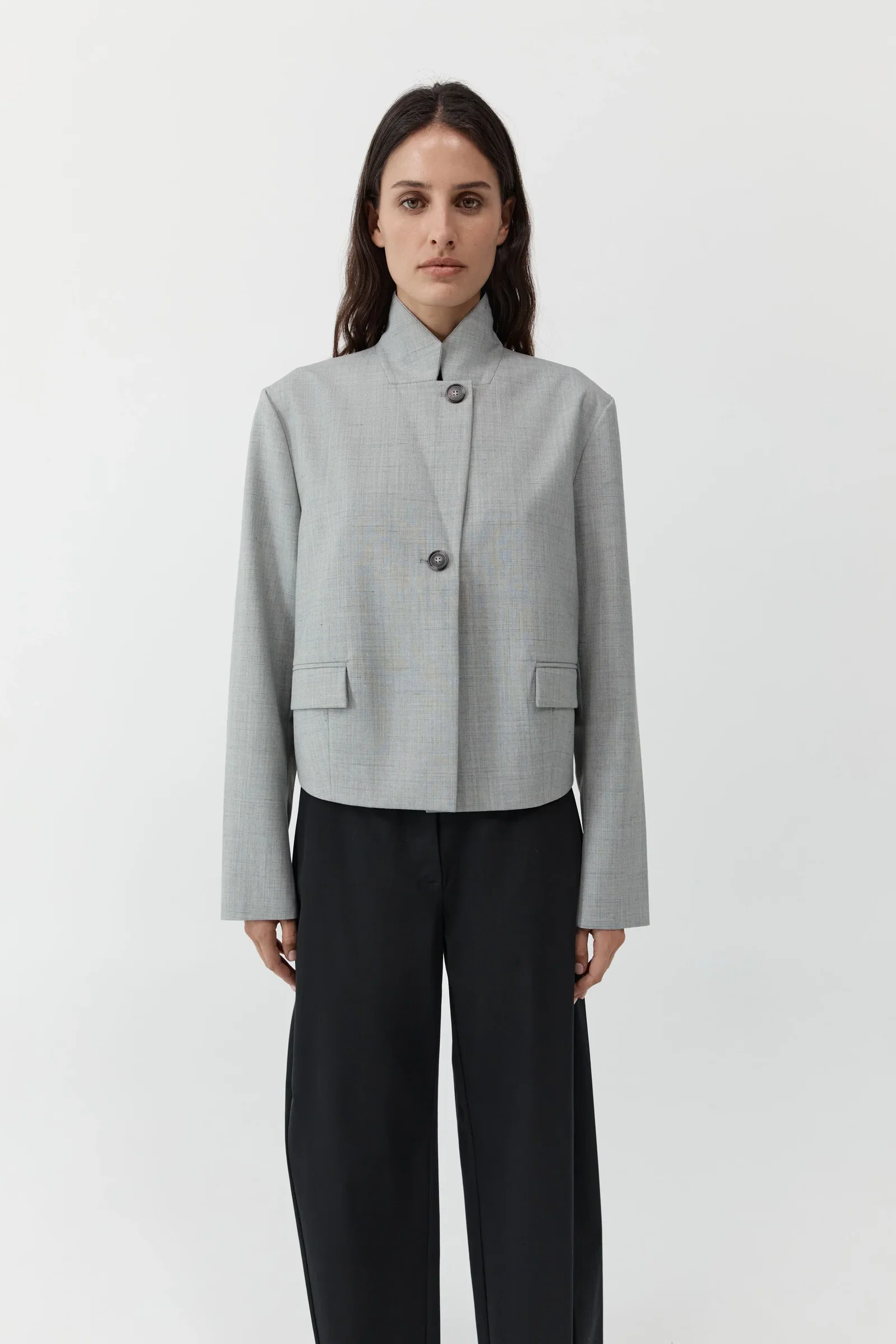 Image of Cocoon Blazer - Concrete