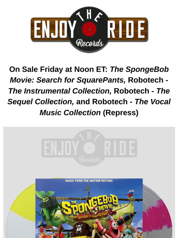 On Sale Friday at Noon ET: SpongeBob & THREE Robotech Albums