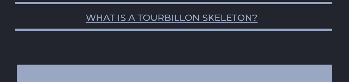 Tourbillon Watches