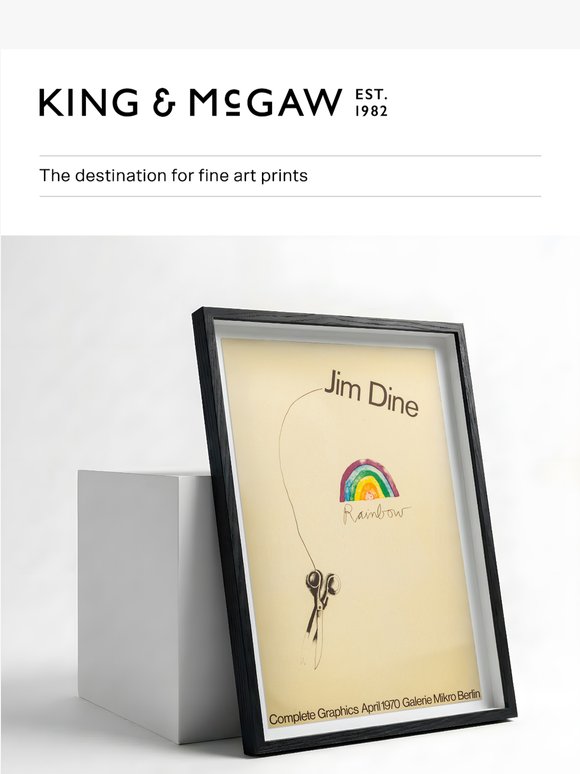 RARE: Jim Dine signed exhibition poster from 1969