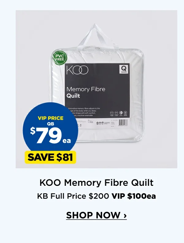 KOO Memory Fibre Quilt