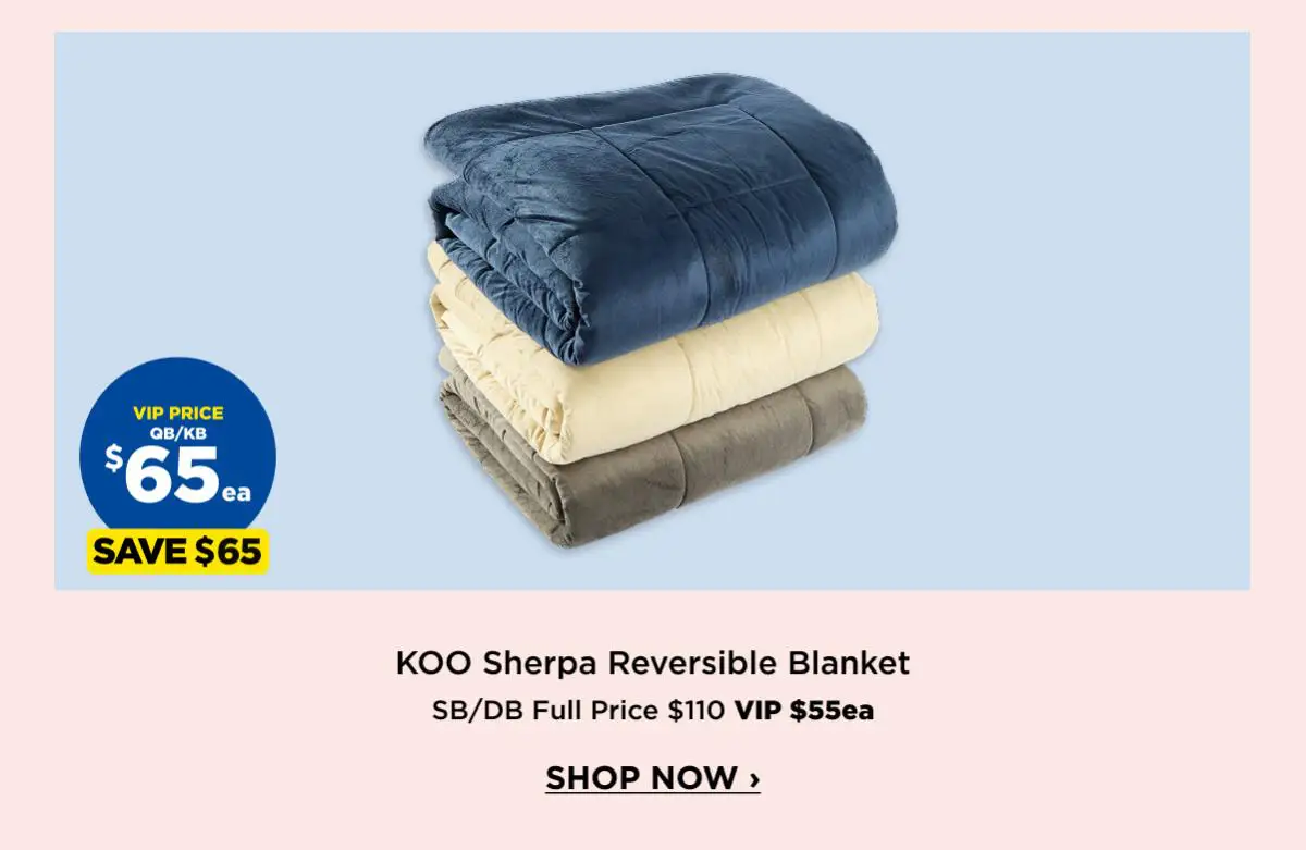 KOO Sherpa Reversible Blanket
