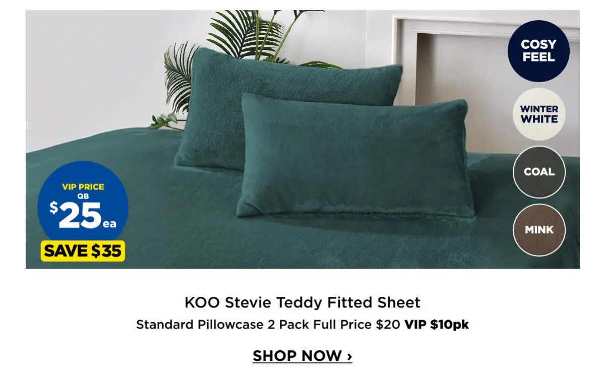 KOO Stevie Teddy Fitted Sheet