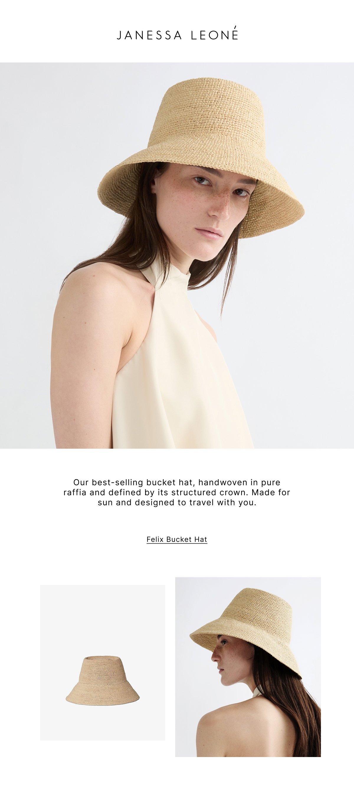 Felix bucket hat - natural