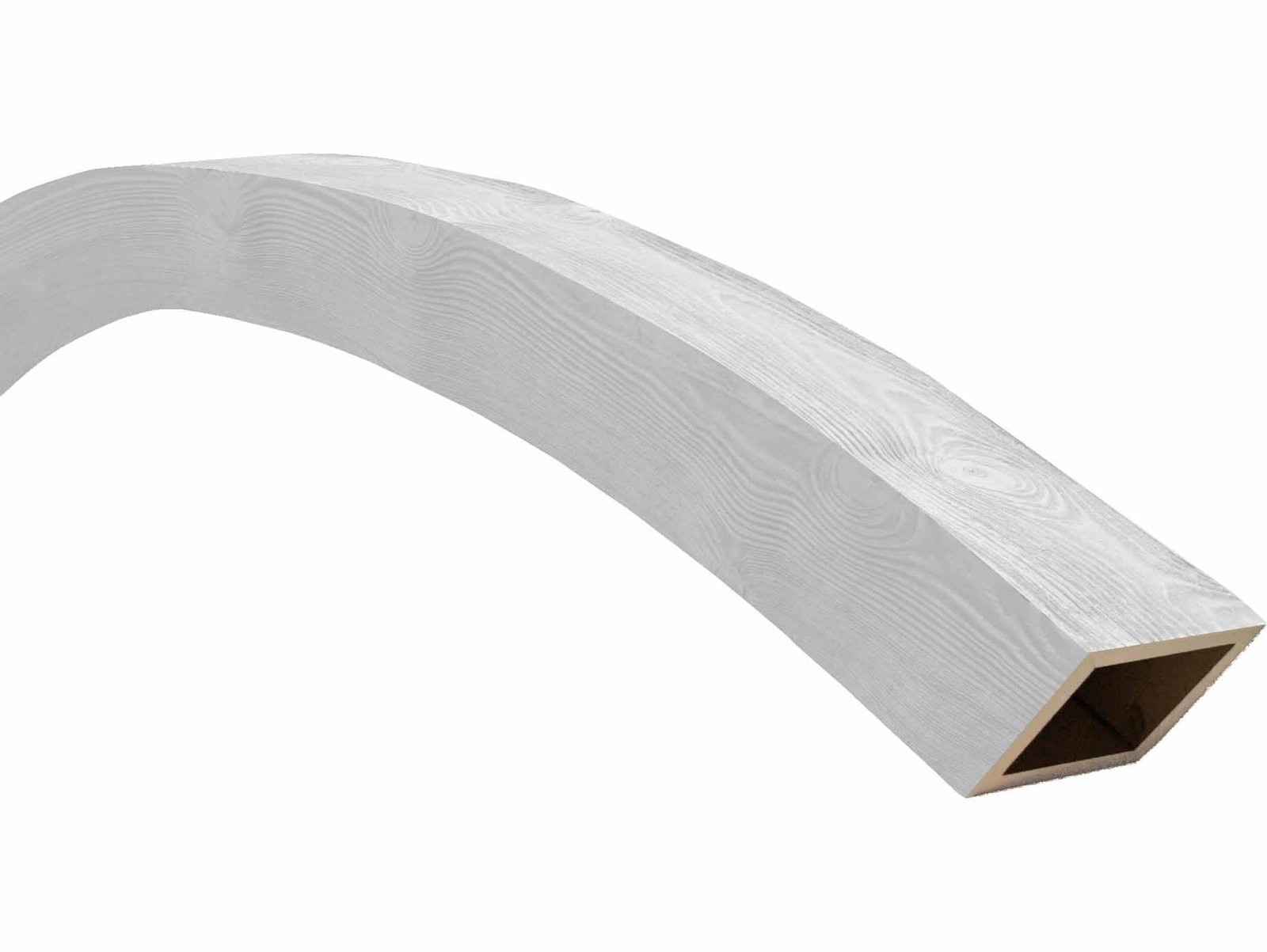 Arch faux and real wood beams from Barron Designs