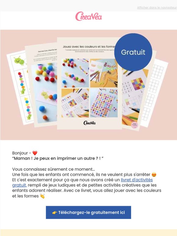 Maman ! Je peux en imprimer un autre ? ! 😍