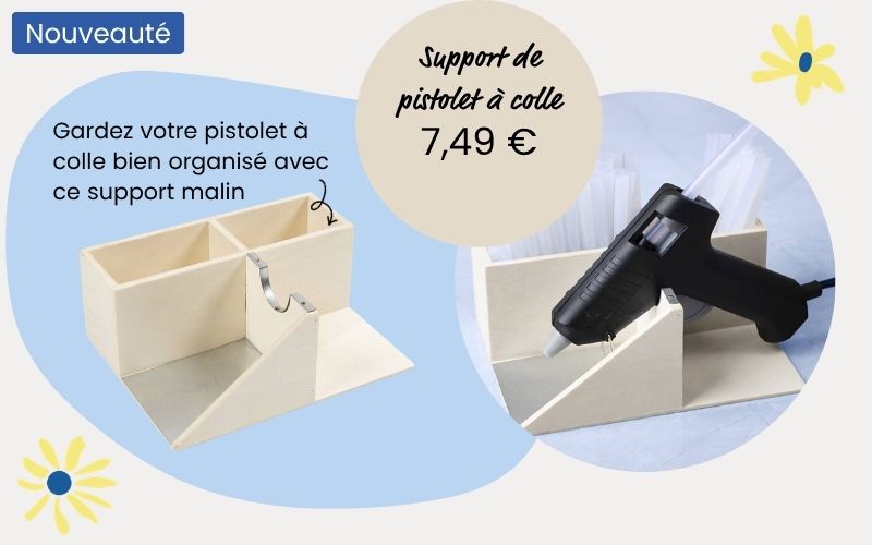 Support pour pistolet à colle
