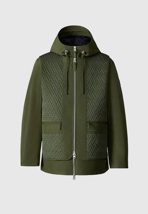 DIEGO 3-in-1 Quilted Rain Jacket for Men