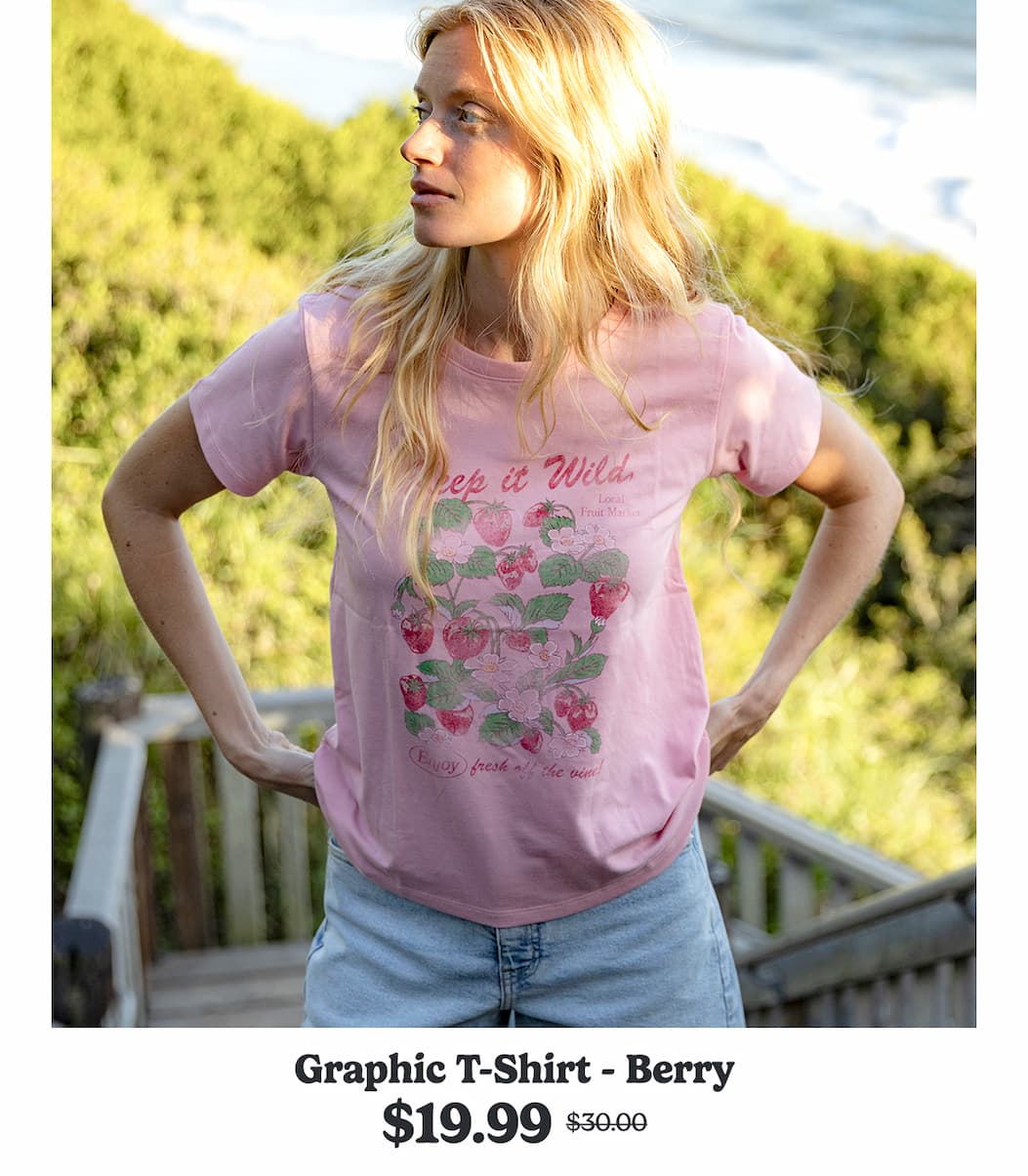 Women's Graphic T-Shirt - Berry
