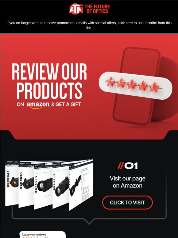 Enjoying ATN Gear❓ Leave Feedback & Get Rewarded❗