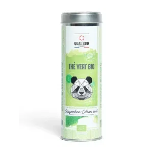 Thé Vert Bio* Aromatisé Gingembre - Citron Vert Boîte Ronde