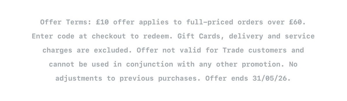 Offer Terms