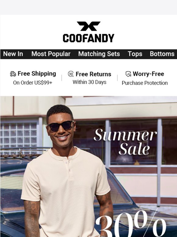 Summer staple: 30% OFF Sitewide is calling!