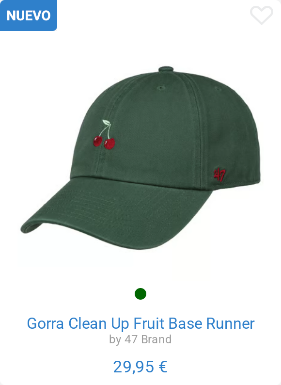 Gorra Clean Up Fruit Base Runner by 47 Brand