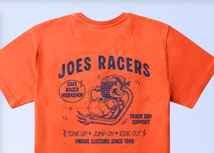 Joes Racers Back Print T-Shirt