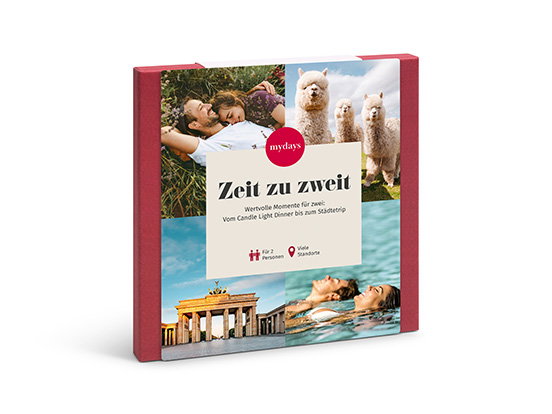 Die Geschenkbox "Zeit zu zweit" ist abgebildet.