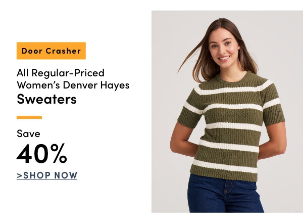 Door Crasher All Regular-Priced Women's Denver Hayes Sweaters Save 40%