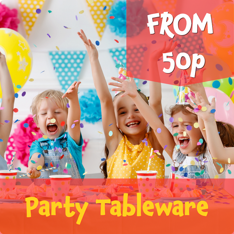 Party tableware from 50p