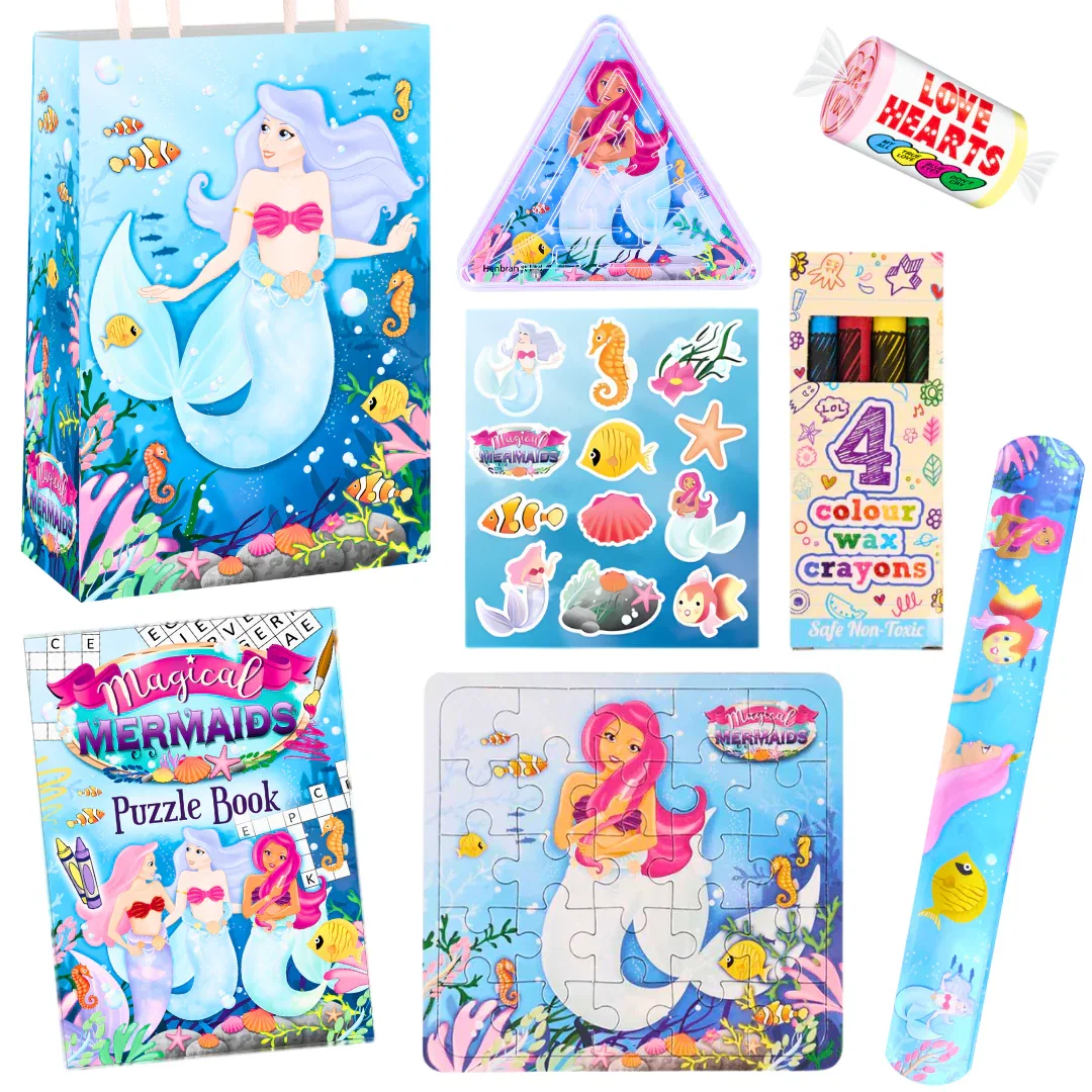 Image of Mermaid Theme Pre-Filled Party Bags
