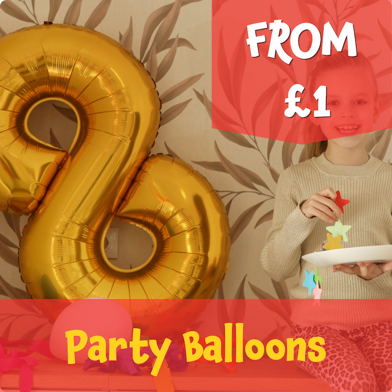 Kids party balloons from £1