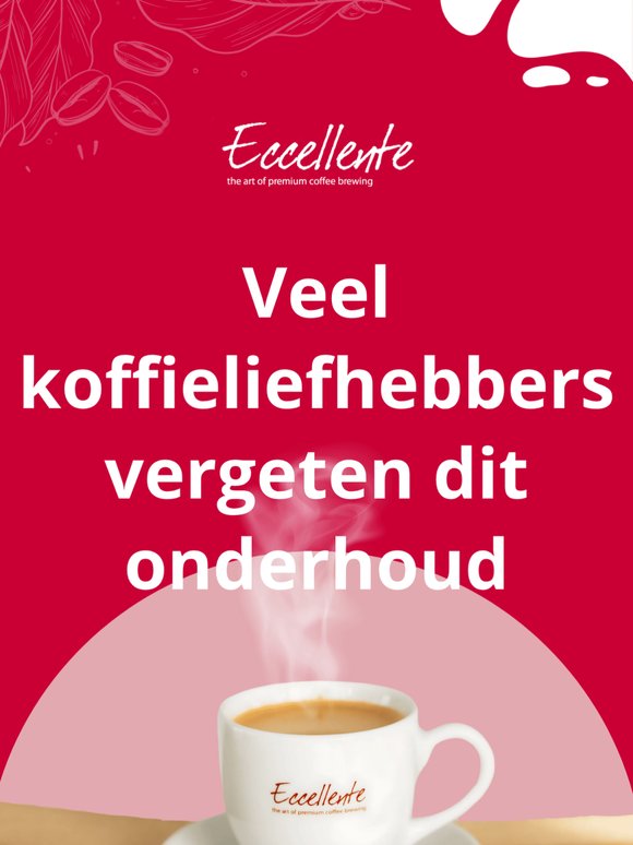 ☕️ Veel koffieliefhebbers vergeten dit onderhoud