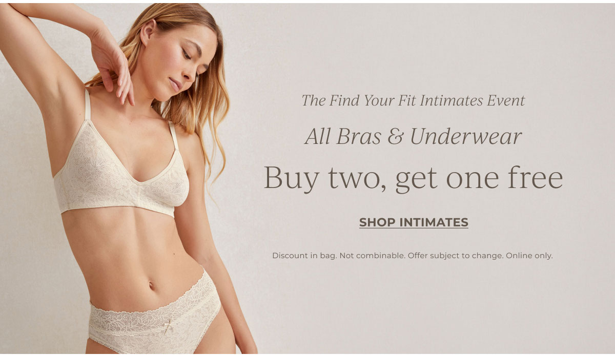 All Bras & Underwear buy two, get one free | Shop Intimates