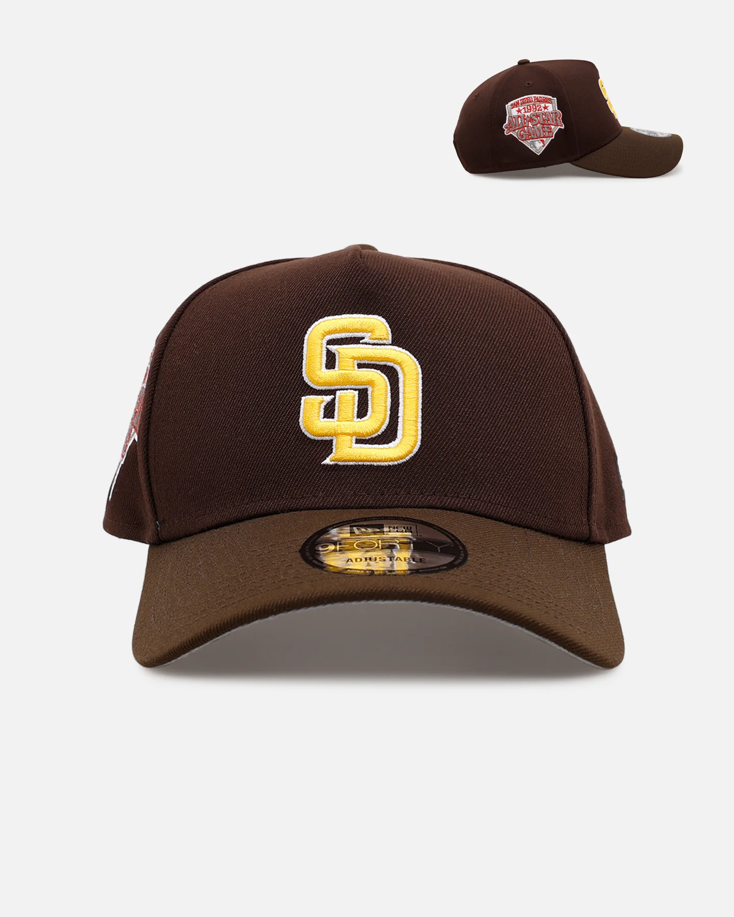 Image of New Era San Diego Padres 'Sneaky Two-Tone' 9FORTY A-Frame Snapback Original Team Colours