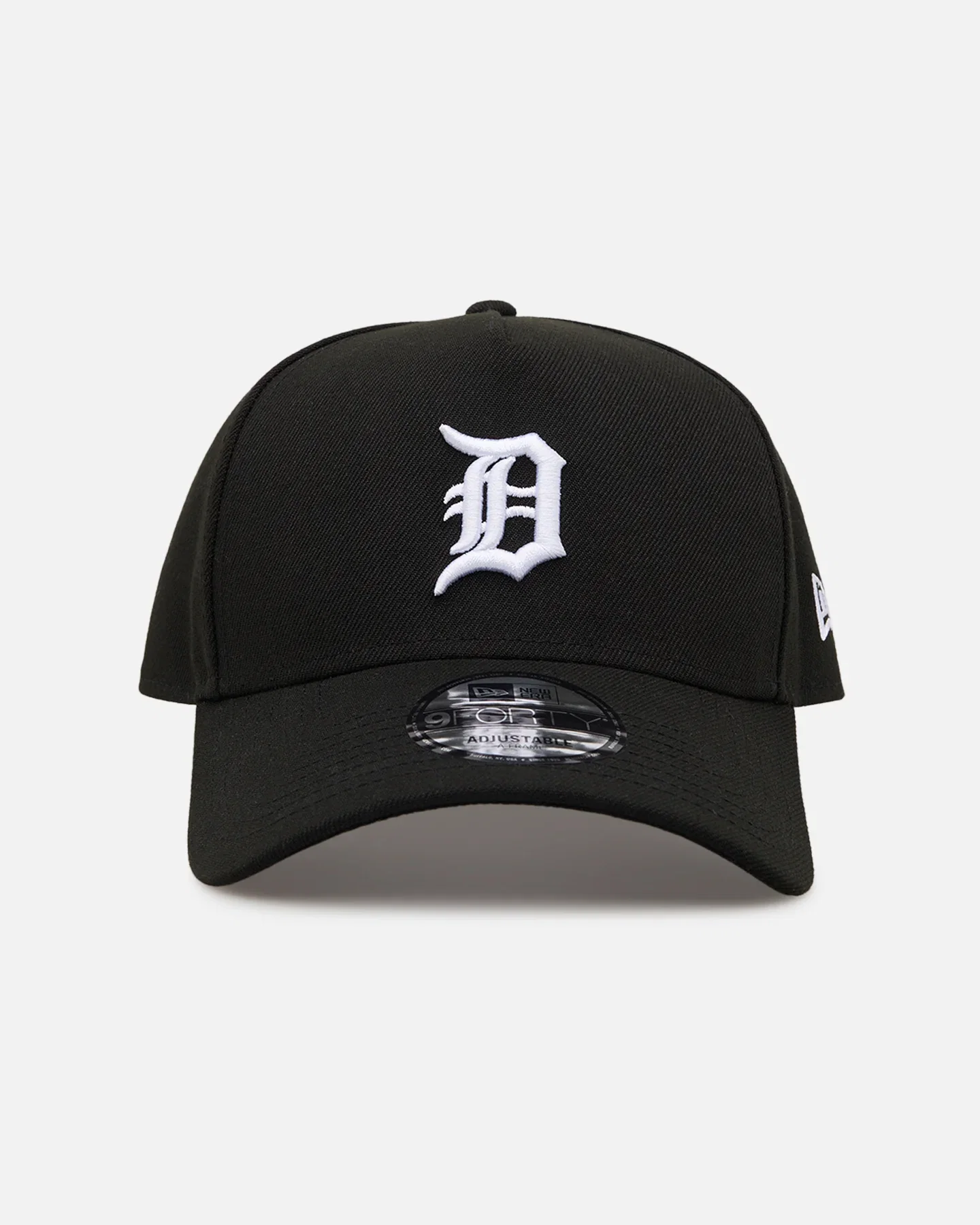 Image of New Era Detroit Tigers 'Easy Black and White' 9FORTY A-Frame Snapback Black/White