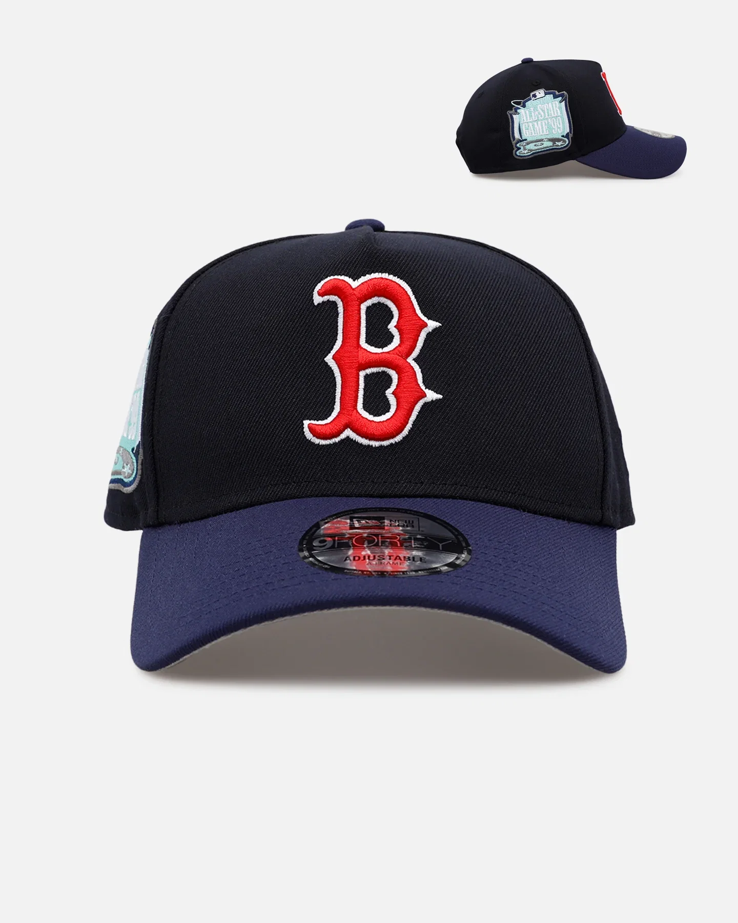 Image of New Era Boston Red Sox 'Sneaky Two-Tone' 9FORTY A-Frame Snapback Original Team Colours