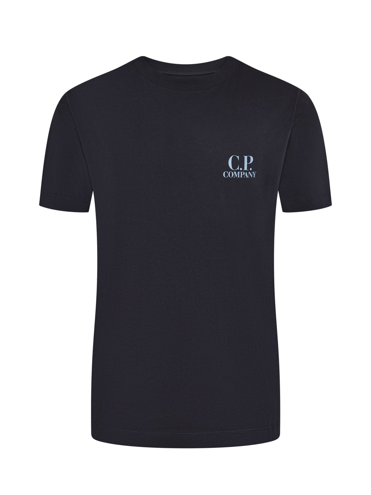 Unifarbenes Jersey-T-Shirt mit Logo-Print auf der Brust