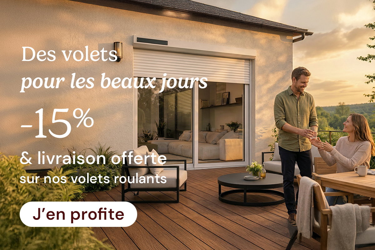-15% sur tous les volets roulants avec le code VOLET15