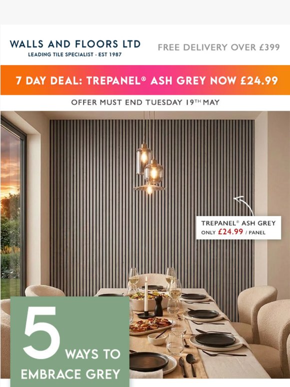 7 Day Deal - Trepanel® Ash now only £24.99 🤍