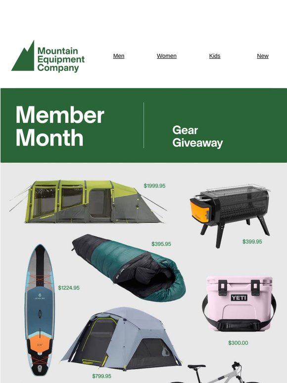 Member Month Gear Giveaway