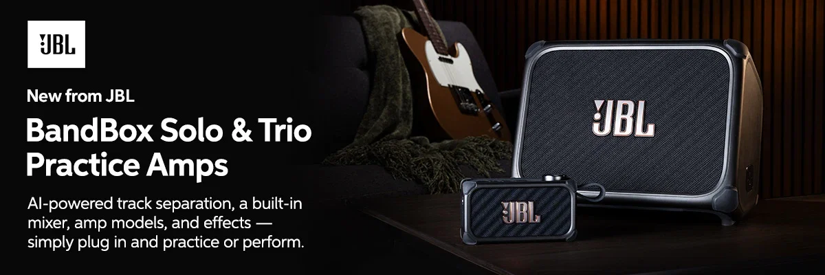 New from JBL: Bandbox Solo & Trio Practice Amps