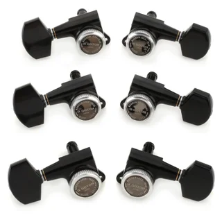 Gotoh SG381-01 MG-T Locking Tuners - 3+3 Black Chrome