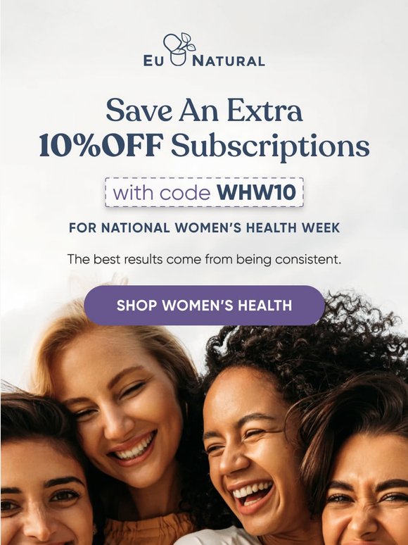 Extra 10% Off Women’s Health Subscriptions ♀️