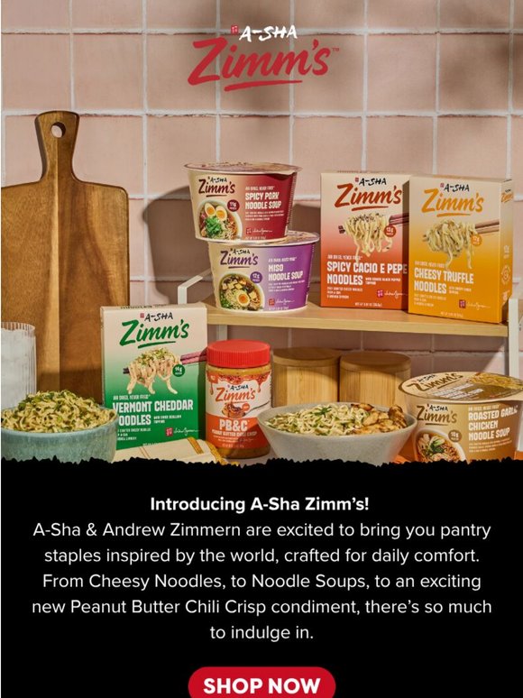 Introducing A-Sha Zimm's 🍜