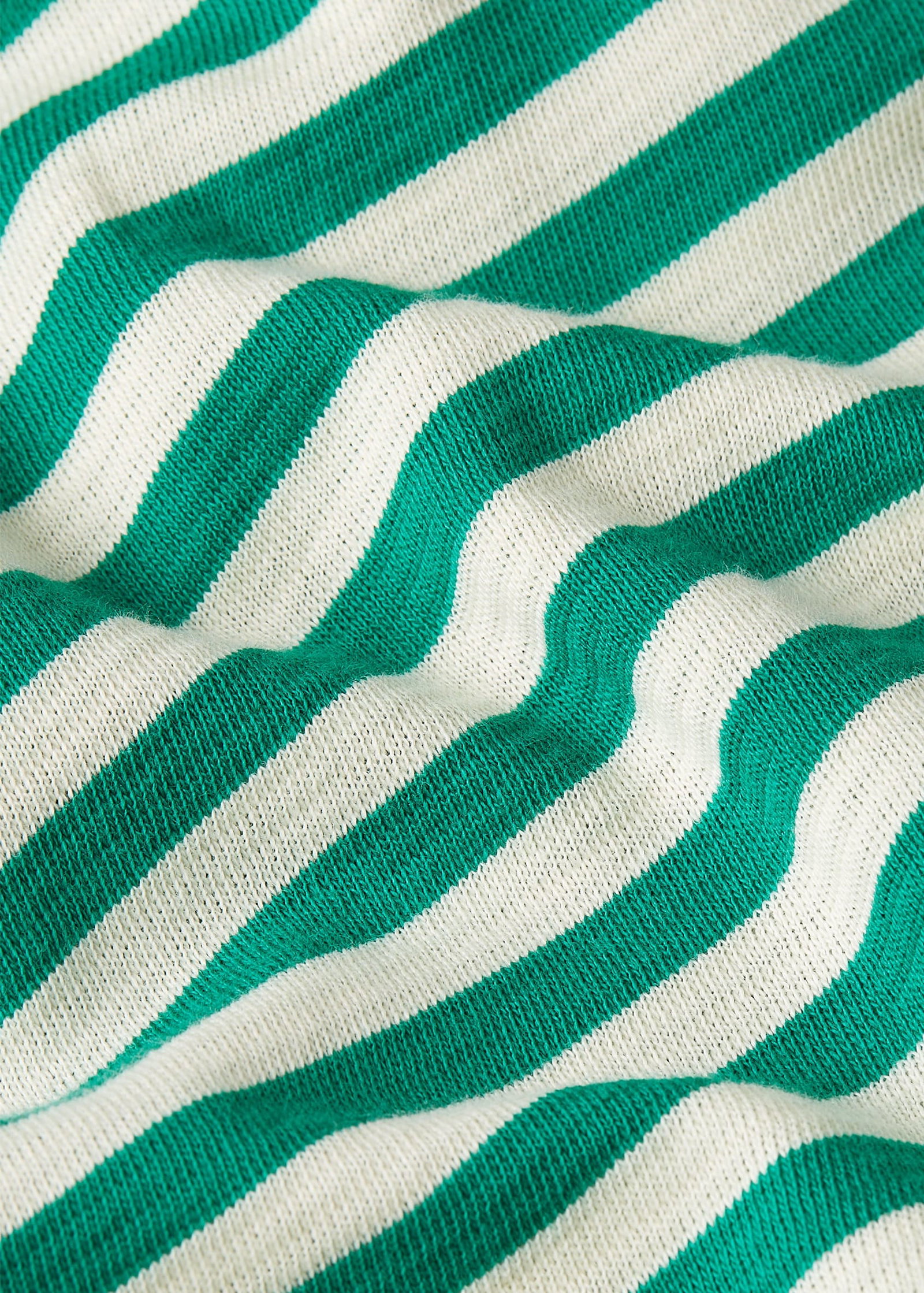 Aria Knot Shirt Chopito Stripe Ultra Green