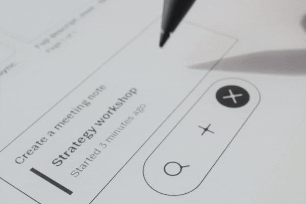 Animation of meeting notes