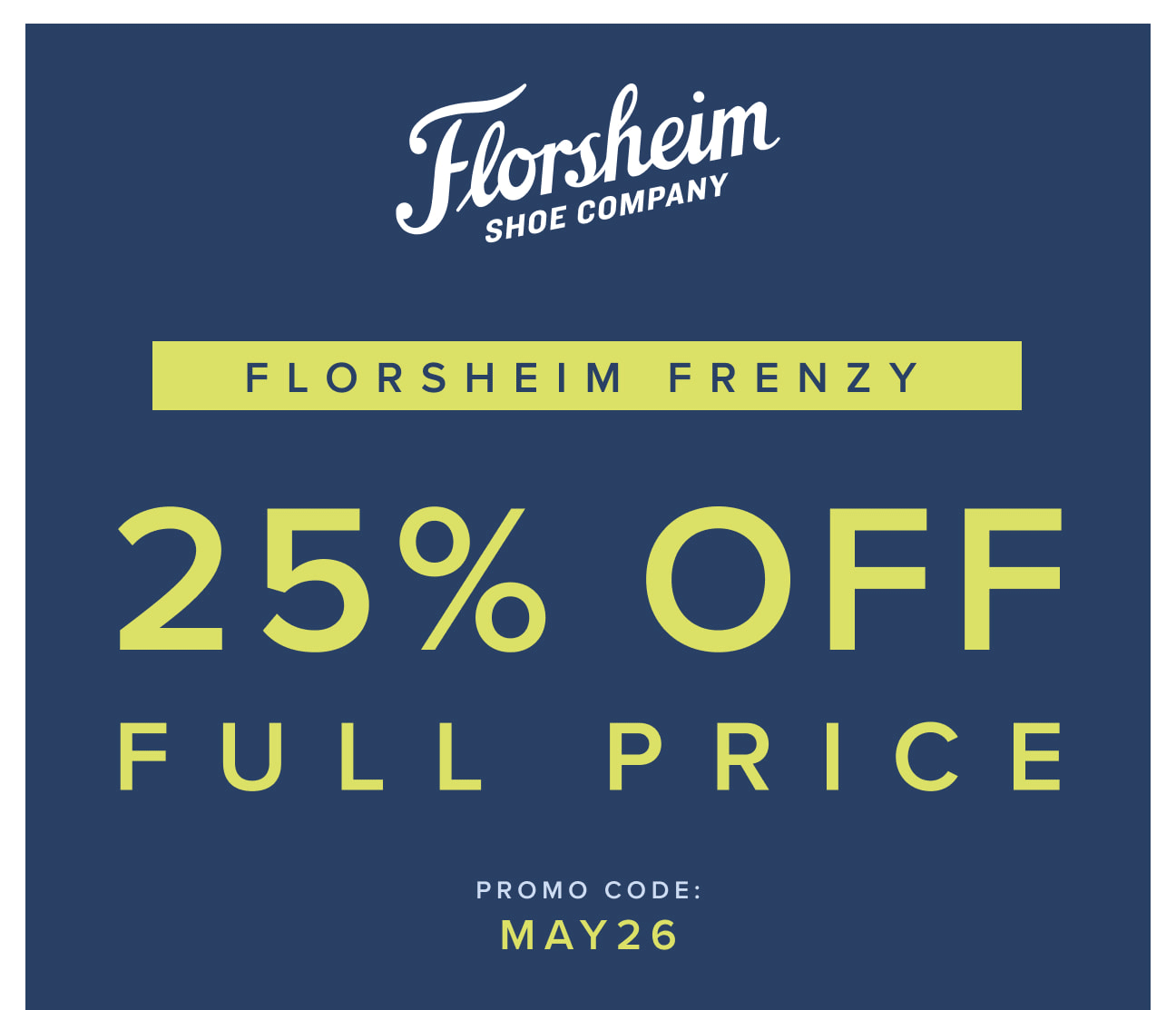 25% Off Full Price. Display images to learn more.