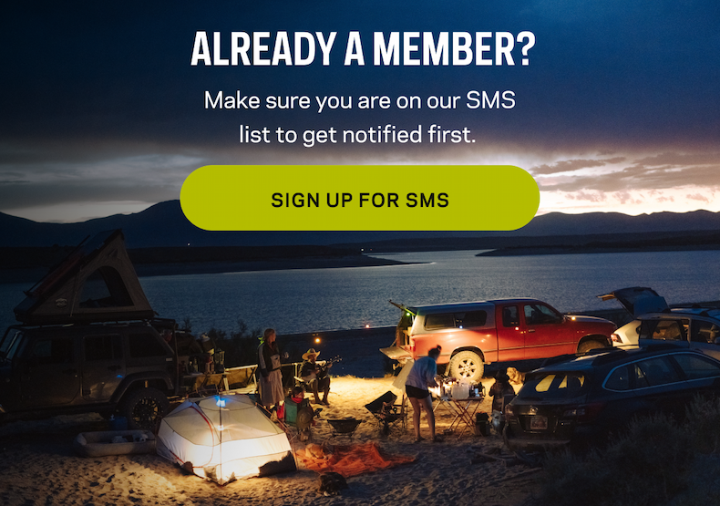 Sign Up for SMS to get first Access